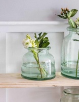 Small Mickleton Recycled Glass Vase by Garden Trading